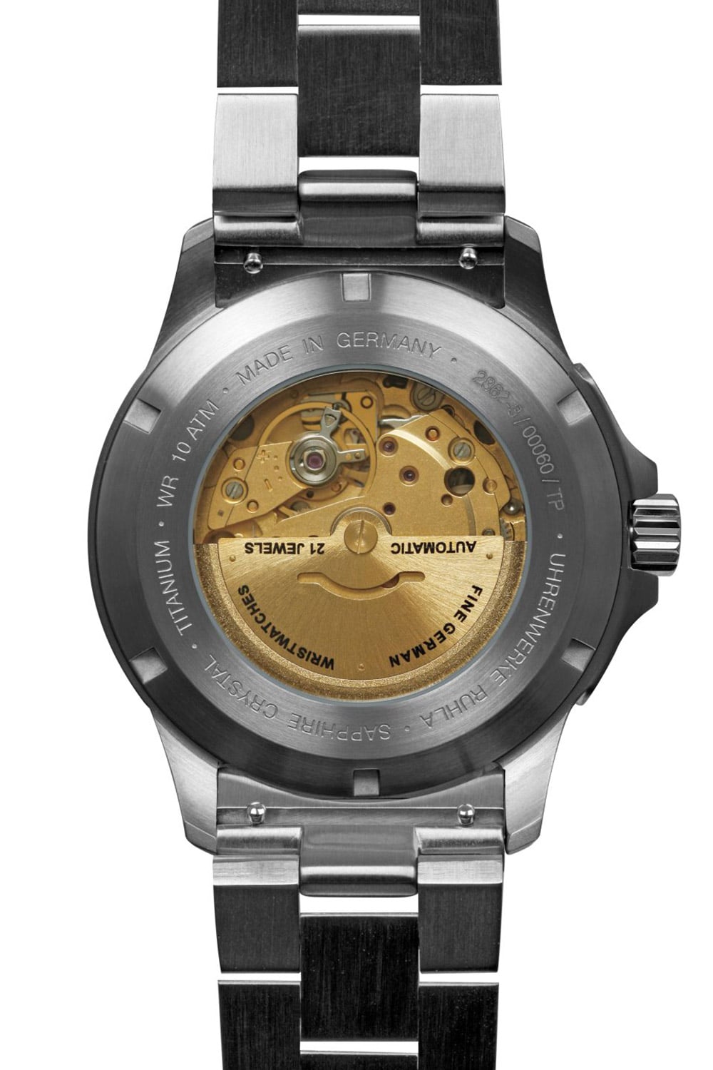 Bauhaus Aviation Iron Annie 2862M-3 Herrenuhr Blau • Saphirglas • Titangehäuse, Bild 2