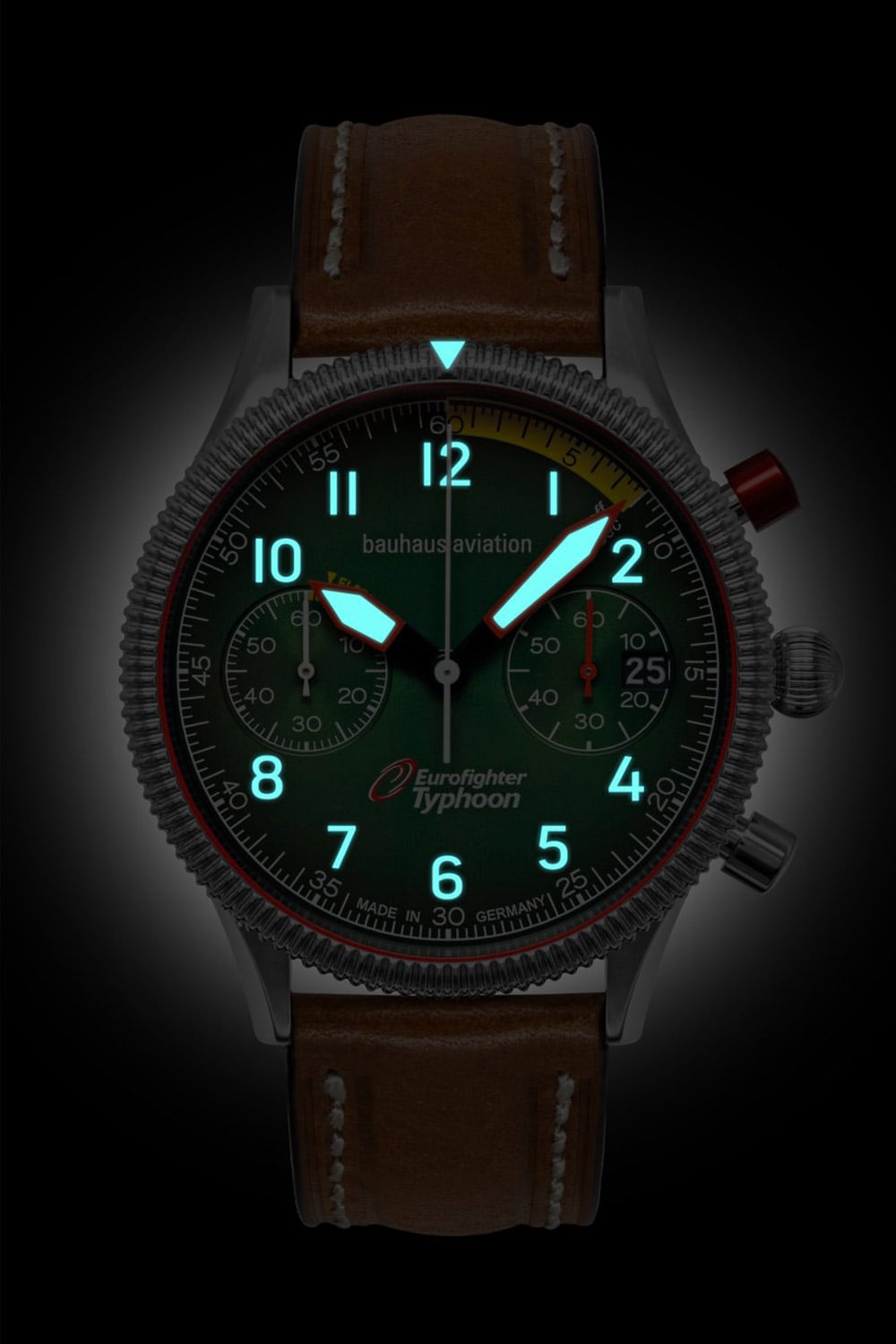 Bauhaus Aviation 2576-3 Herrenuhr Dunkelblau • Miyota Chronograph • Made in Germany, Bild 3