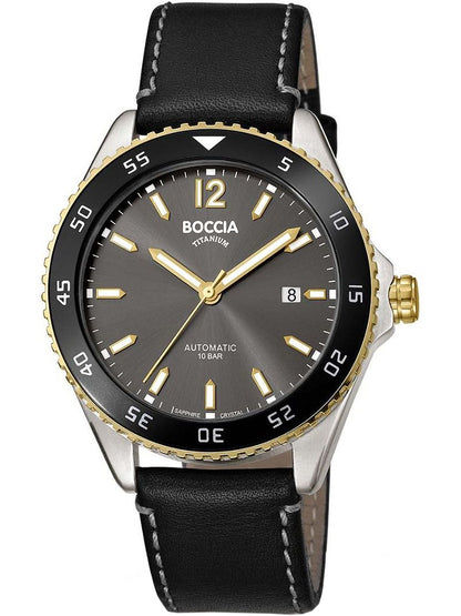 Boccia Titanium 3653-03 Herrenuhr • Automatikwerk • Saphirglas