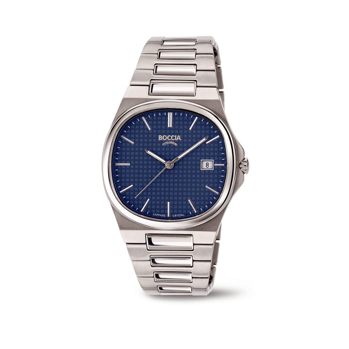 Boccia 3657-02 Herrenuhr Titanium • Saphirglas • Slim Reintitan