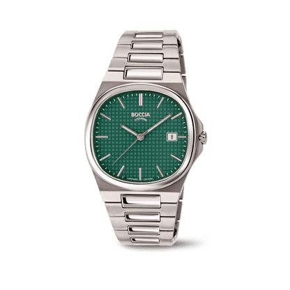 Boccia 3657-06 Herren Armbanduhr Goldfarben/Braun • Saphirglas • Slim Titan, Bild 2