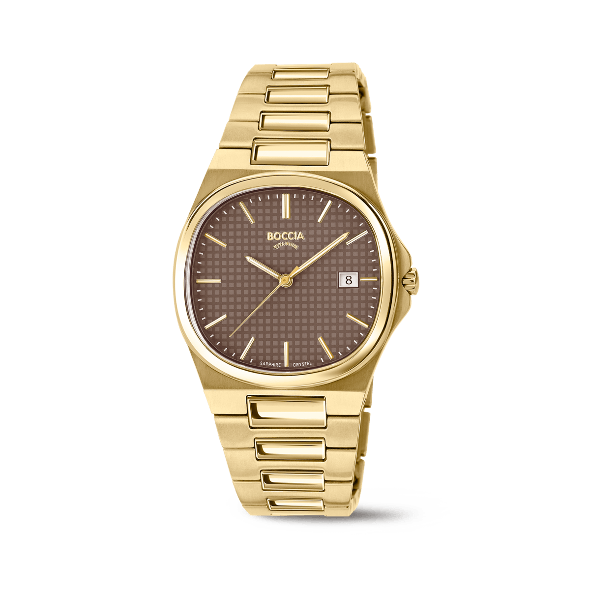 Boccia 3657-02 Herrenuhr Titanium • Saphirglas • Slim Reintitan, Bild 3