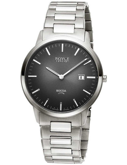 Boccia Royce 3658-04 Herren Armbanduhr • Titan mit Saphirglas • Datumsanzeige