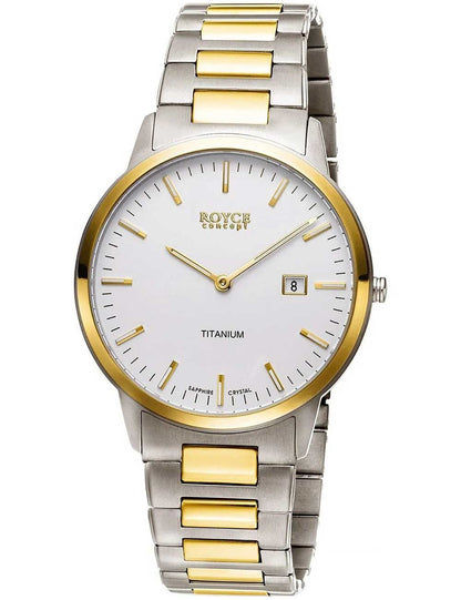 Boccia Royce 3658-05 Herrenuhr Bicolor • Saphirglas • Titangehäuse
