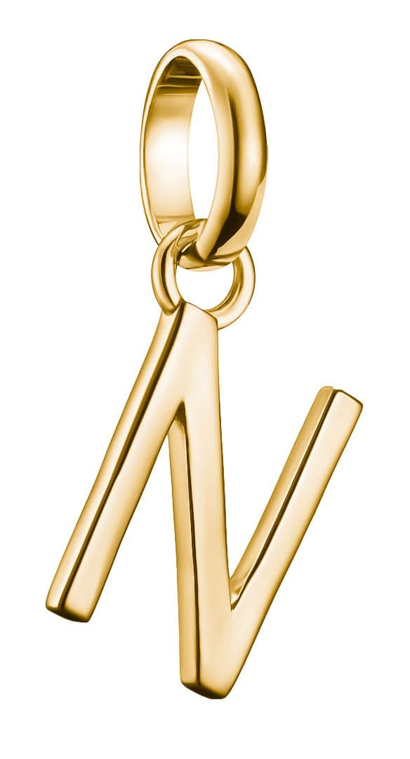 Charm pendente Thomas Sabo Lettera N Connect placcato oro