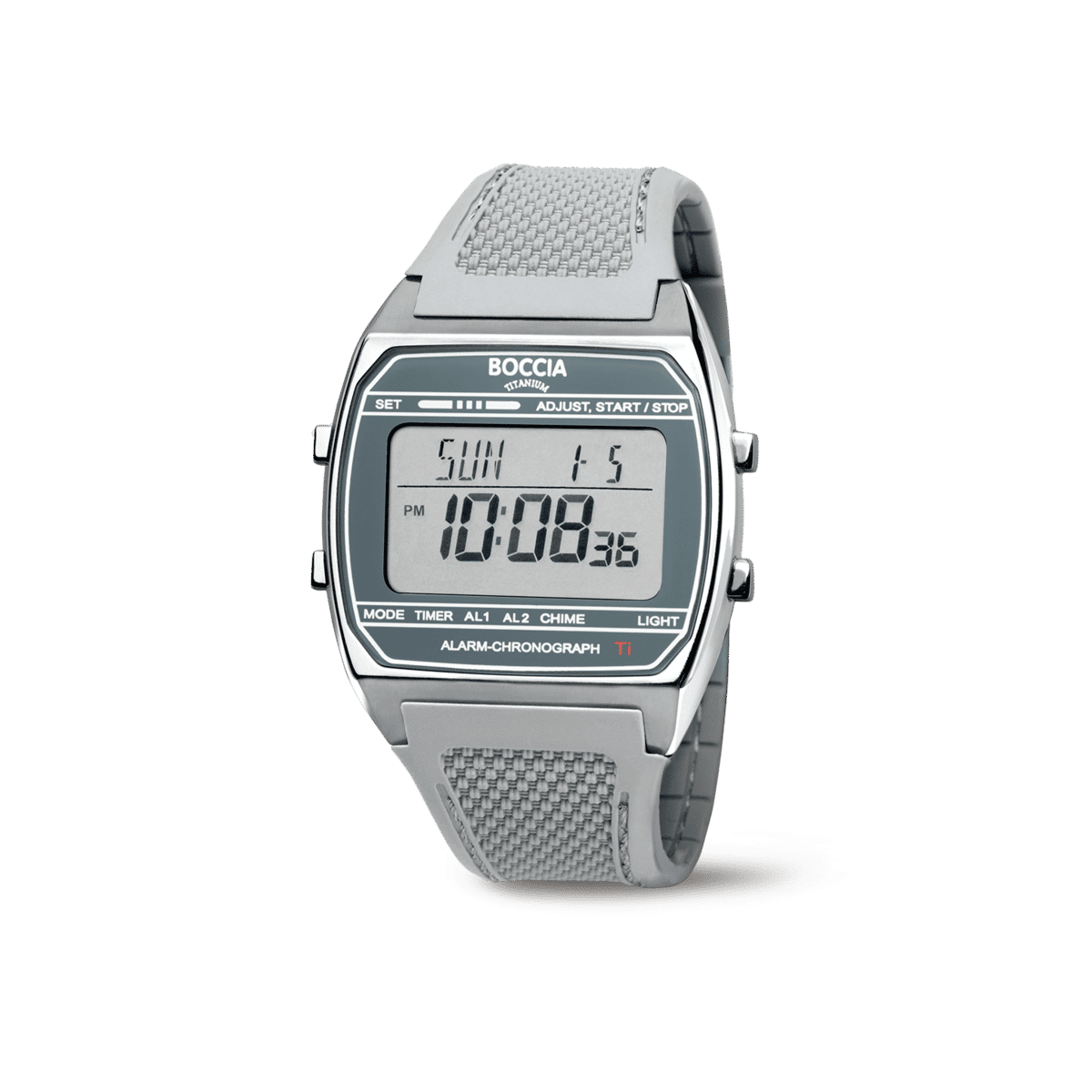 Boccia Titanium 3738-07 Herrenuhr • Digitaler Chronograph • Reintitan gunplattiert, Bild 2