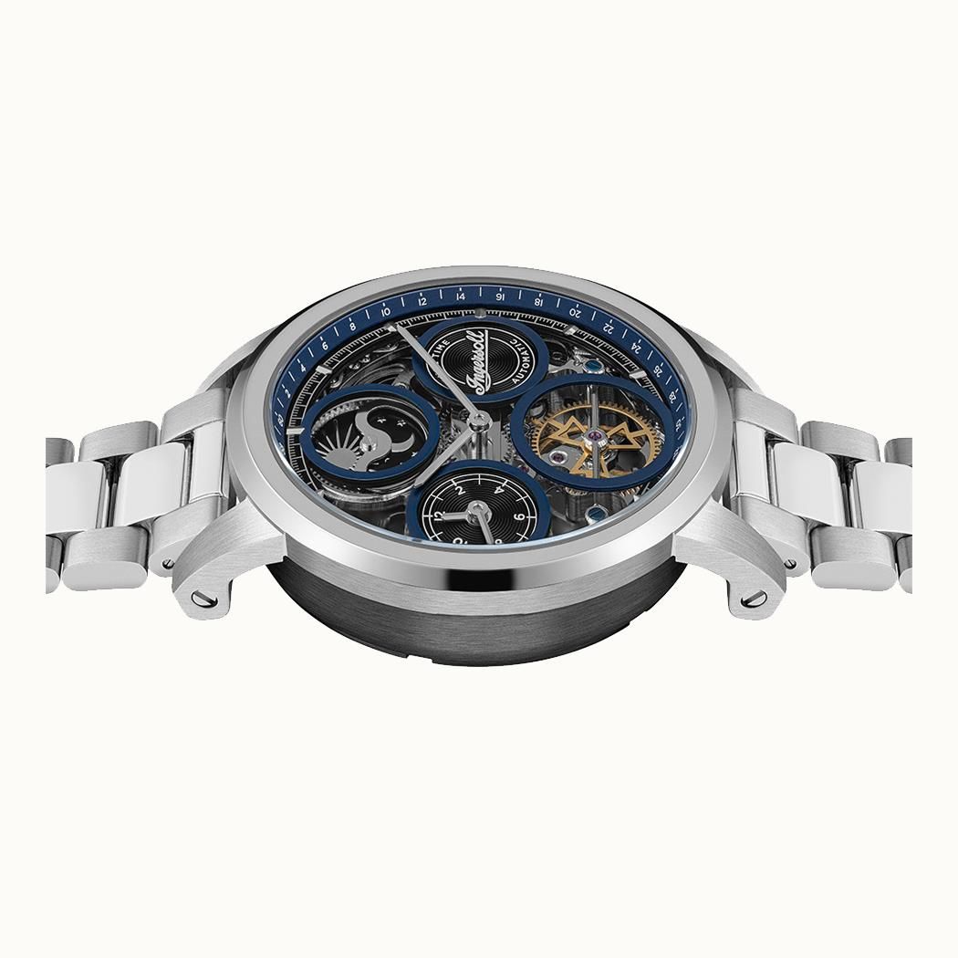 Ingersoll The Arc I16003 Herrenuhr • Automatikwerk • Blau Skelett-Zifferblatt, Bild 4