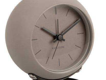 Karlsson Nirvana Globe KA5857GY Wecker Dunkelwarmgrau • Geräuschloses Sweep-Uhrwerk • Schwebendes Globe-Design, Bild 3