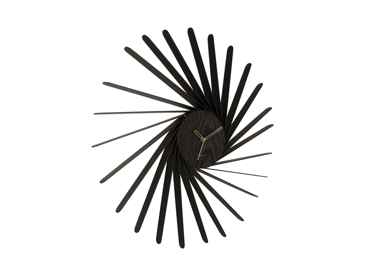 Karlsson Helix XL KA5890BK Wanduhr Schwarz • Holzfurnier • Großes XXL-Design, Bild 2