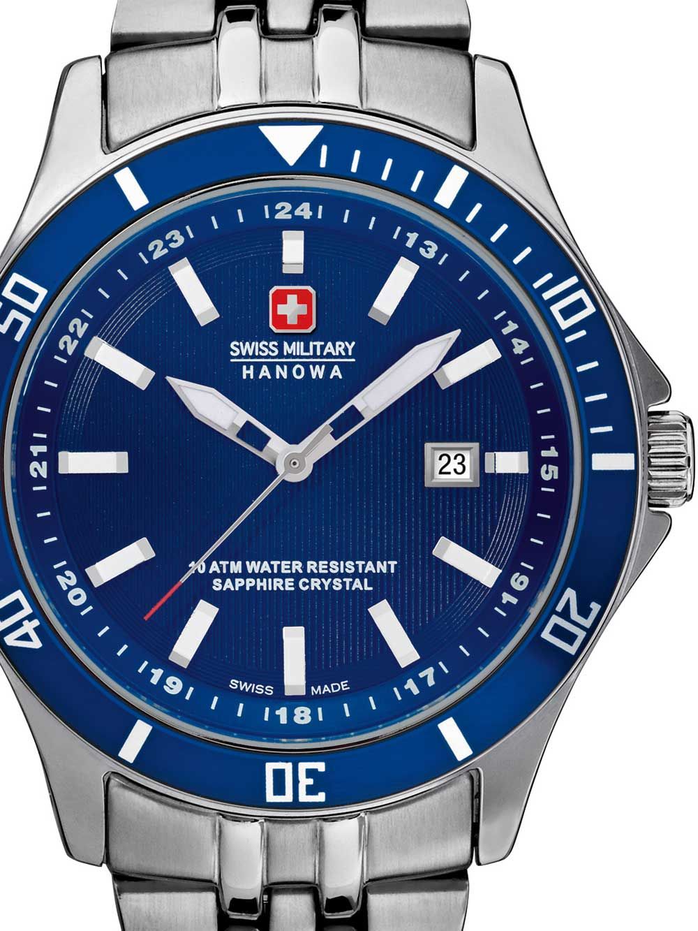 Swiss Military Hanowa Flagship Lady 06-7161.2.04.003 Damen Armbanduhr Weiß • 10 ATM Wasserdicht • Schweizer Quarzwerk