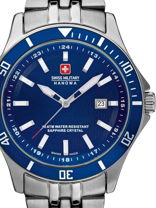 Swiss Military Hanowa Flagship Lady 06-7161.2.04.003 Damen Armbanduhr Weiß • 10 ATM Wasserdicht • Schweizer Quarzwerk