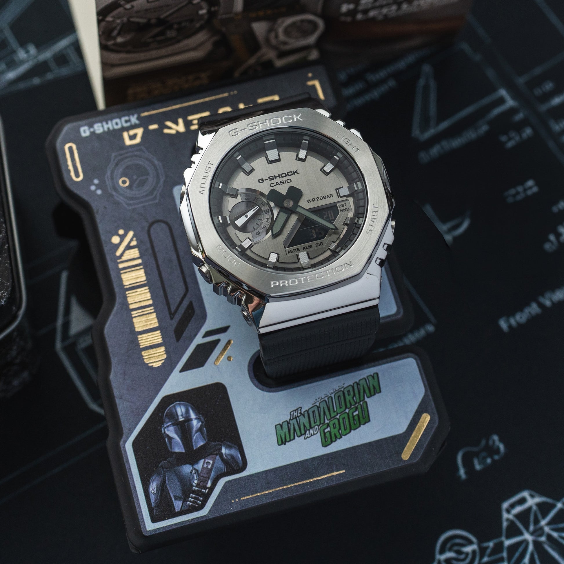Casio G-Shock GM-2100-1AER-MAN Herren • Star Wars Mandalorian Edition • Stoßfestes Metallgehäuse, Bild 9