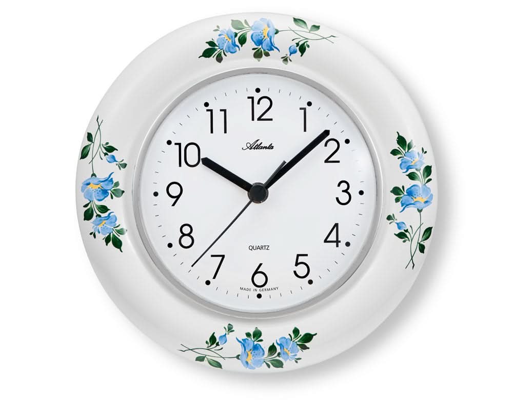 Orologio da parete Atlanta 21 cm Ø Ceramica • Design moderno • Movimento al quarzo