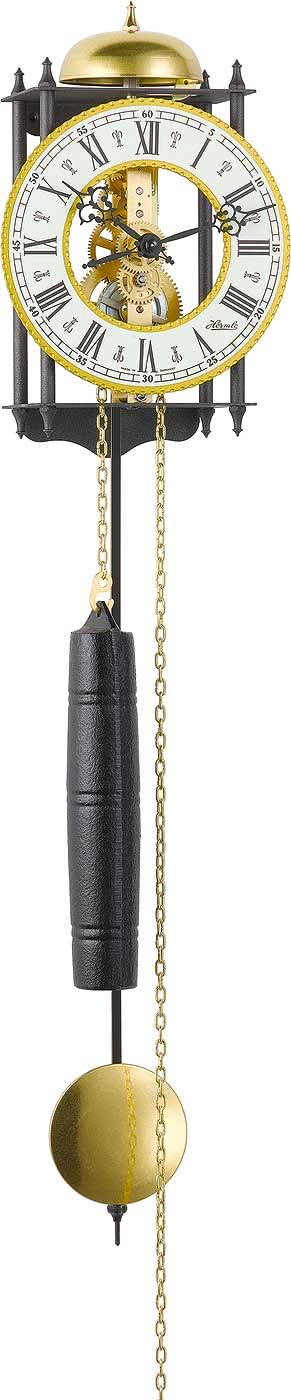 Orologio da parete Hermle 62x15x10 cm metallo • Suono Gong • Movimento 8 giorni