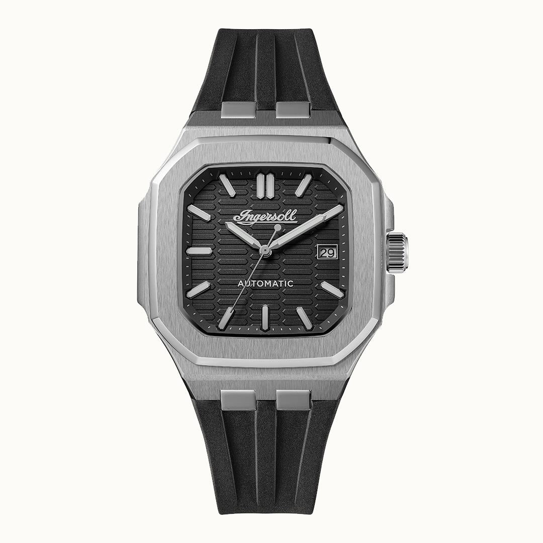 Ingersoll 1892 The Yield I17803 Herren Armbanduhr Schwarz • Automatikwerk • Leuchtzeiger mit Datumsanzeige