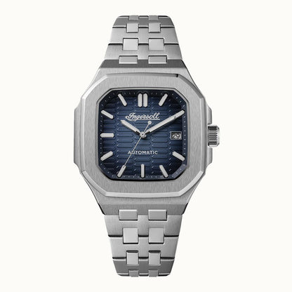 Ingersoll 1892 The Yield I17801 Herren Armbanduhr Blau • Automatikwerk • Mineralglas