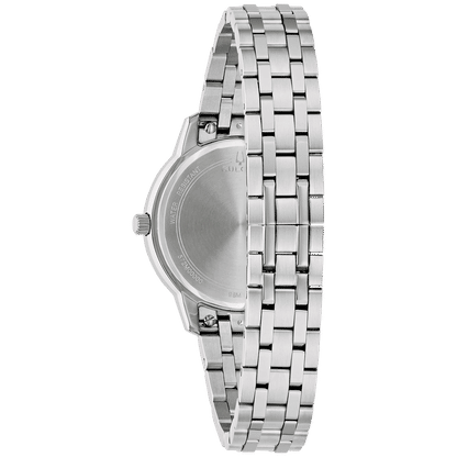 Bulova Classic 96M174 Damenuhr Silber • Arabische Ziffern • Gewölbtes Kristallglas, Bild 3