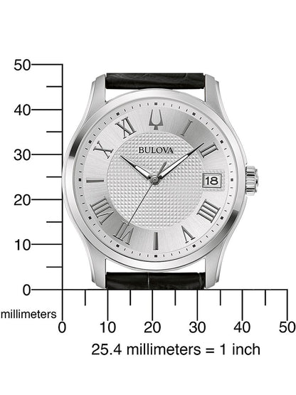 Bulova Wilton 96B388 Herren • Clous-de-Paris-Zifferblatt • Mineralglas, Bild 4