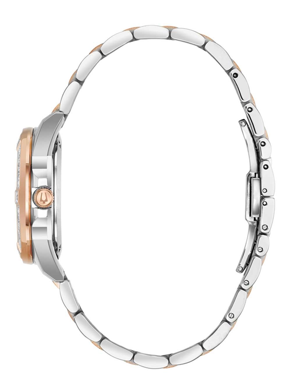 Bulova Marine Star 98R234 Damen Armbanduhr Bicolor • Saphirglas • 23 Diamant-Akzente, Bild 2