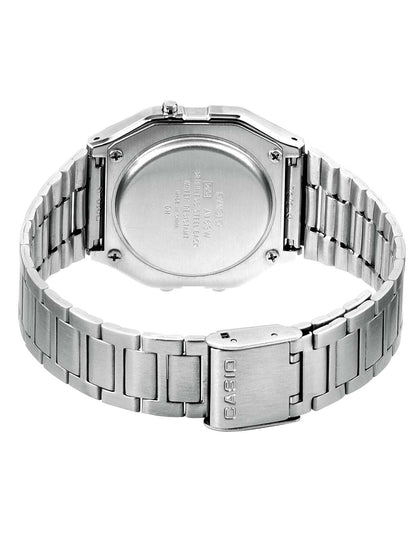 Casio Collection A163WA-1QES Digitaluhr Silber • Edelstahlarmband • Retro-Design, Bild 3