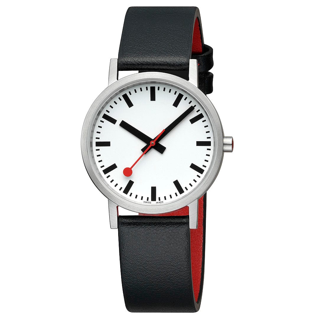 Mondaine Classic A660.30314.16OMV Damenuhr Schwarz • Veganes Traubenleder • Schweizer Quarzwerk, Bild 5