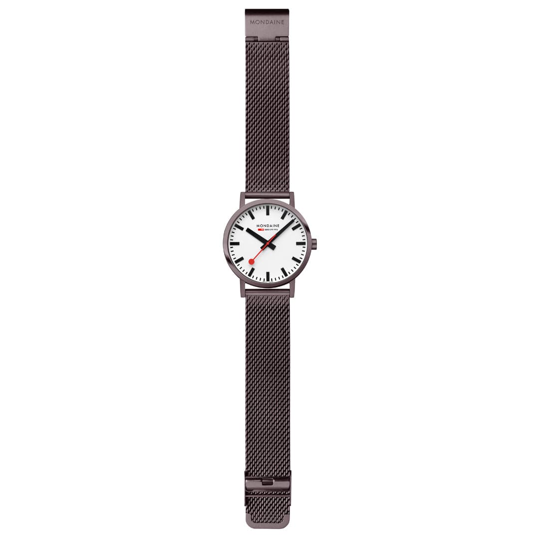 Mondaine Classic A660.30360.1BSBZ Herrenuhr Braun • Mineralglas mit BackLight • Swiss Made, Bild 6