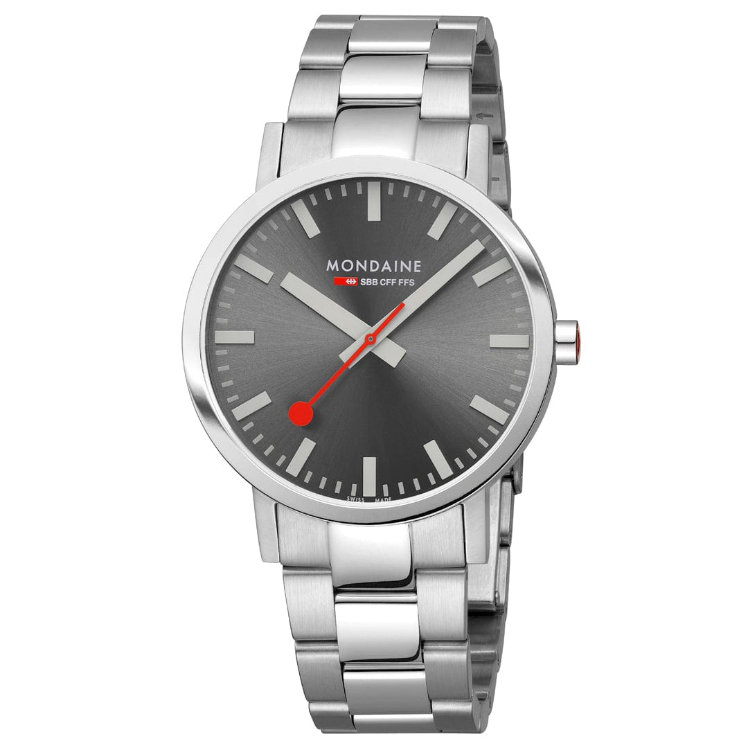 Mondaine Classic A660.30360.81SBJ Herrenuhr Silber • Saphirglas mit Antireflexbeschichtung • Swiss Made Quarzwerk, Bild 5