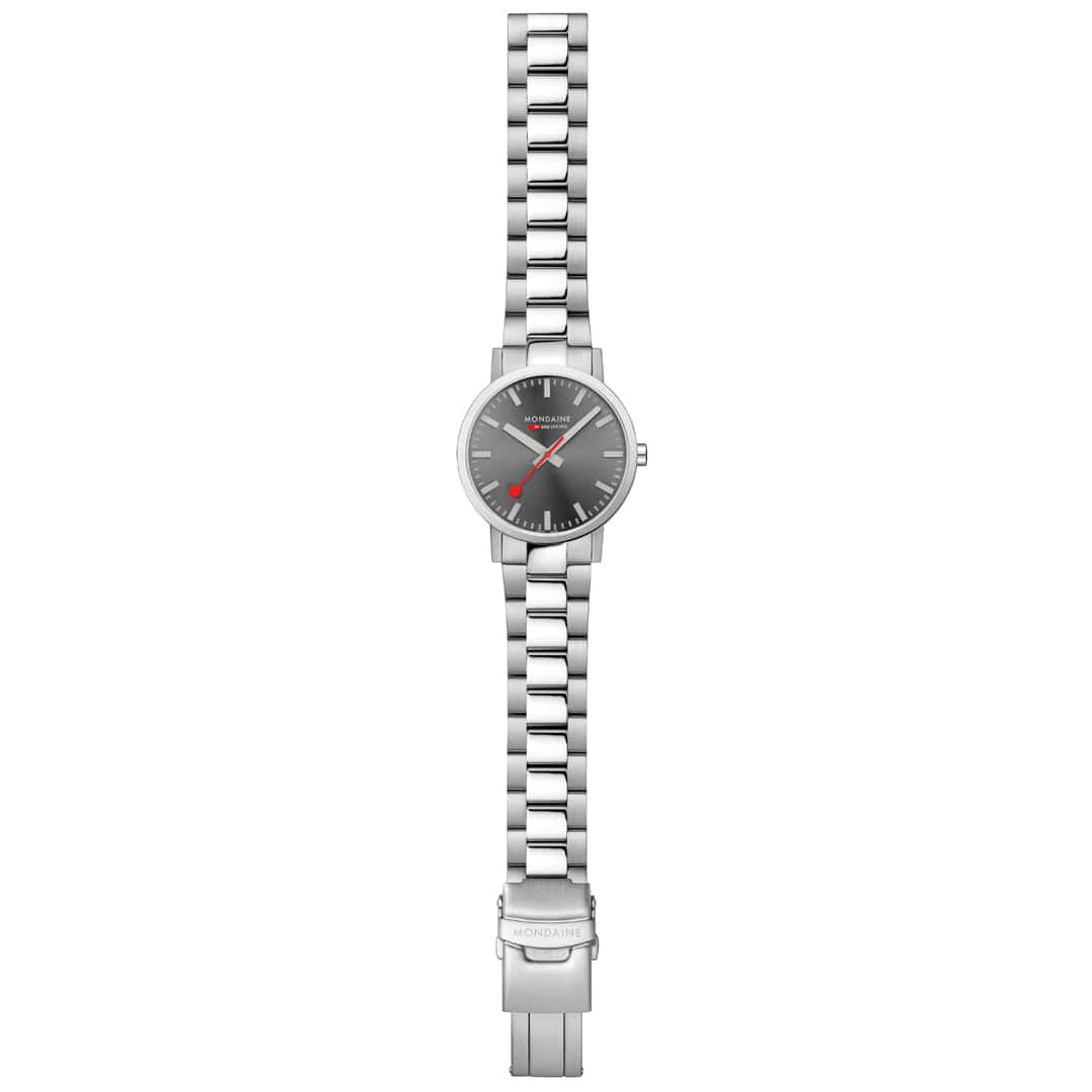 Mondaine Classic A660.30360.81SBJ Herrenuhr Silber • Saphirglas mit Antireflexbeschichtung • Swiss Made Quarzwerk, Bild 6