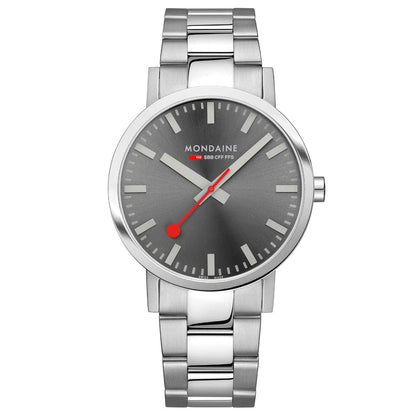 Mondaine Classic A660.30360.81SBJ Herrenuhr Silber • Saphirglas mit Antireflexbeschichtung • Swiss Made Quarzwerk