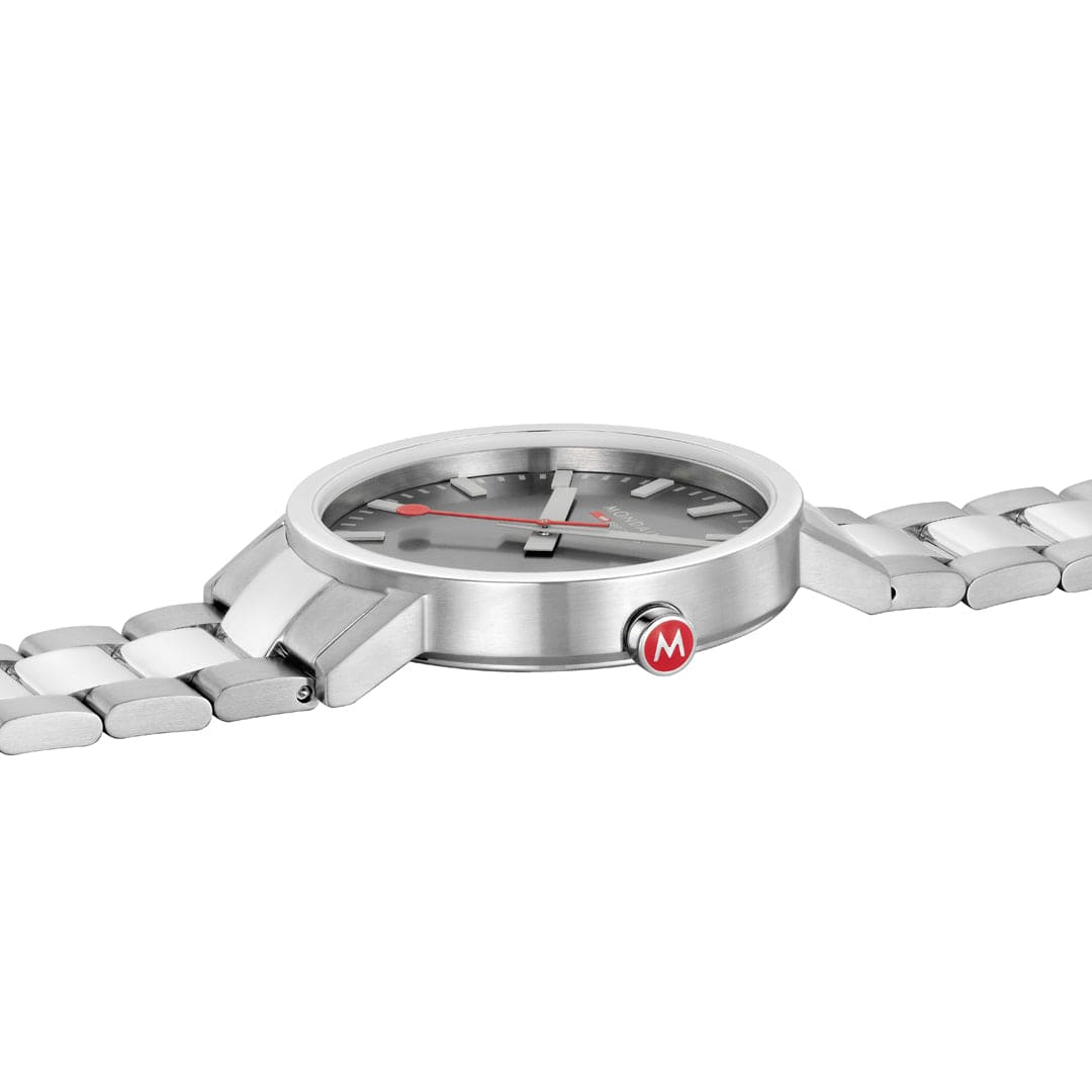 Mondaine Classic A660.30360.81SBJ Herrenuhr Silber • Saphirglas mit Antireflexbeschichtung • Swiss Made Quarzwerk, Bild 4