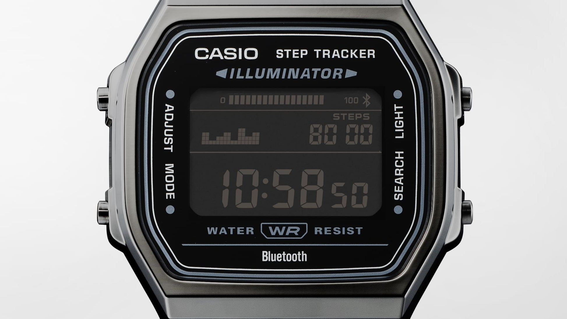 Casio Vintage Iconic ABL-100WEGG-1BEF Armbanduhr Schwarz • Schrittzähler • Bluetooth-Zeitkorrektur, Bild 3
