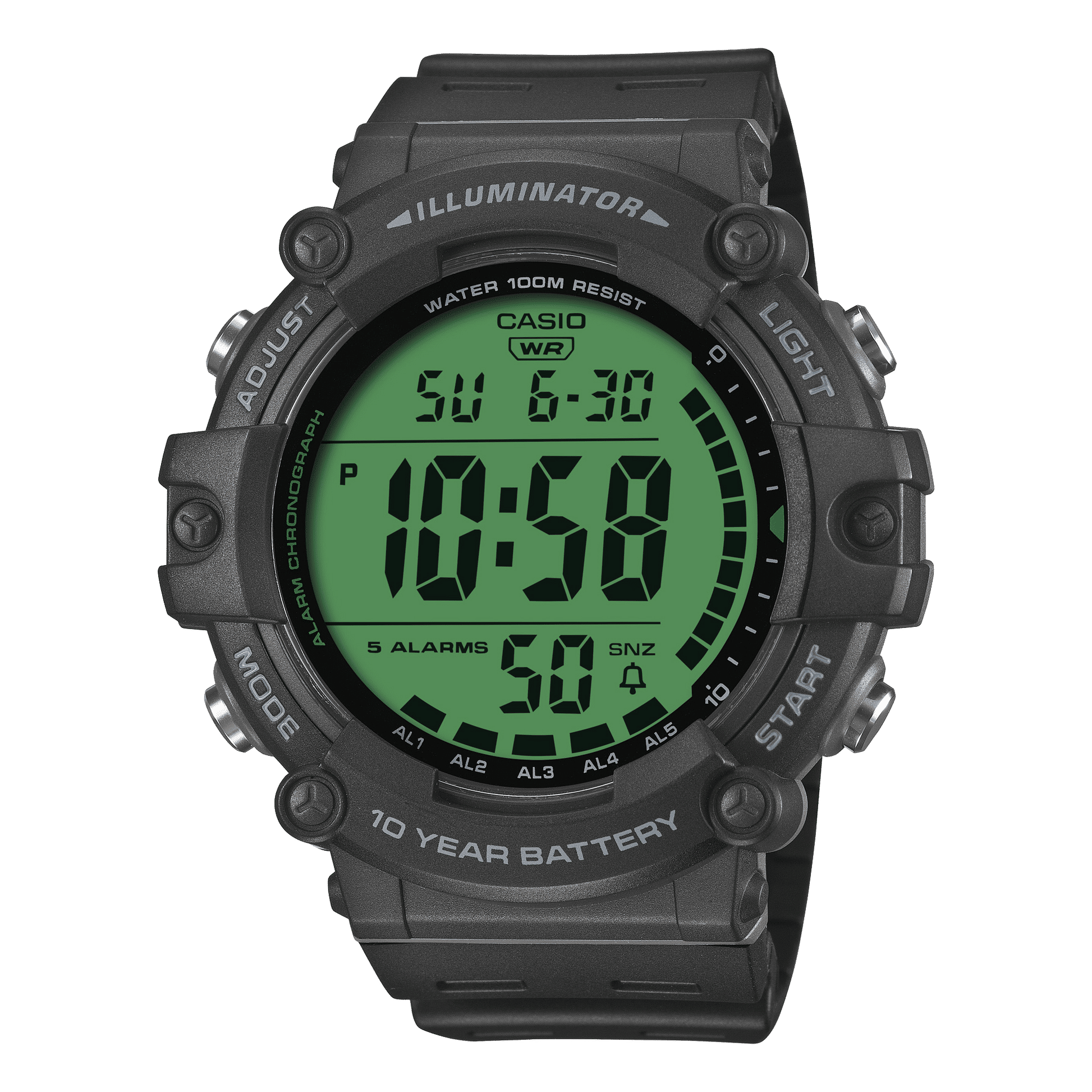 Casio Timeless AE-1500WHC-1AVEF Armbanduhr Schwarz • 100 m Wasserdicht • 10 Jahre Batterie, Bild 2