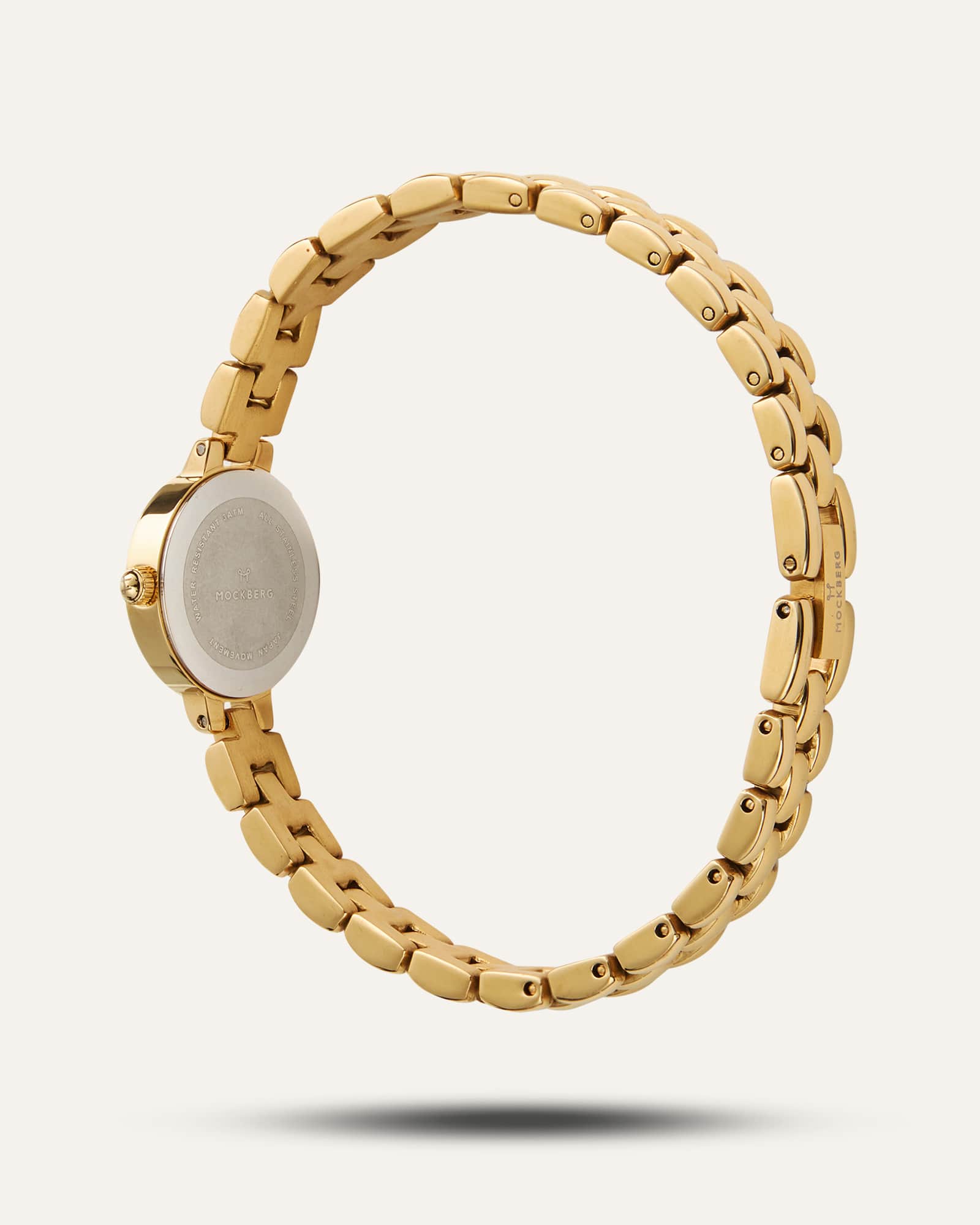 Mockberg Antique Watch MB0181 Damen Armbanduhr Gold • Römische Ziffern • Mineralglas, Bild 5