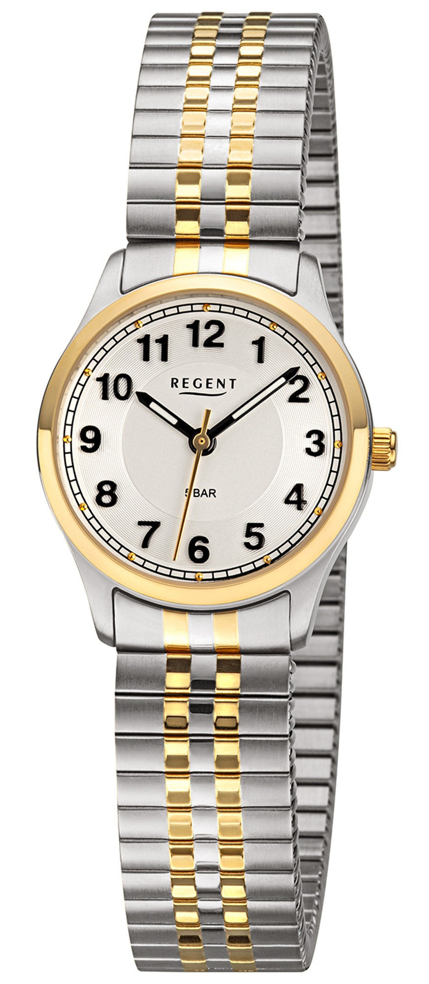 Regent BA-887 Damen • Mineralglas • Bicolores Zugband