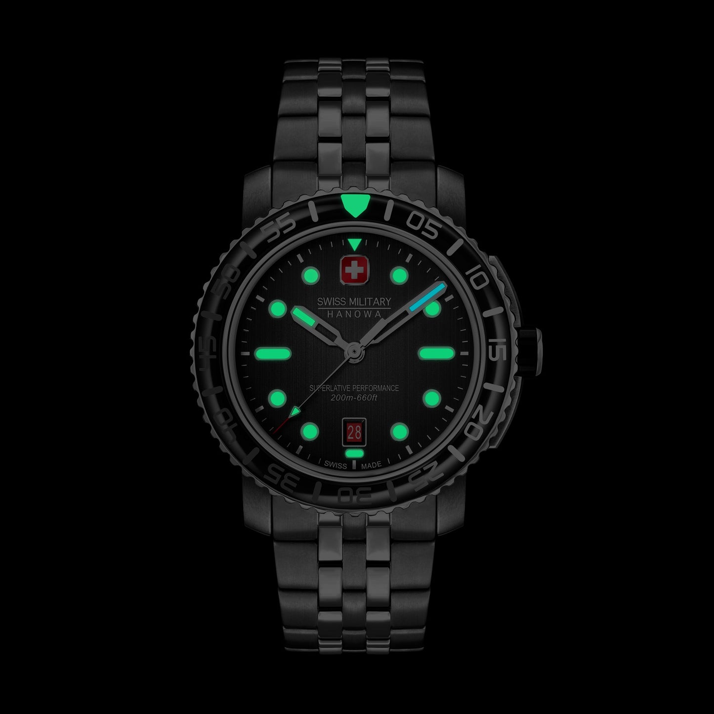 Swiss Military Hanowa Black Marlin SMWGH0001702 Herren • Saphirglas • 20 Bar Wasserdicht, Bild 5