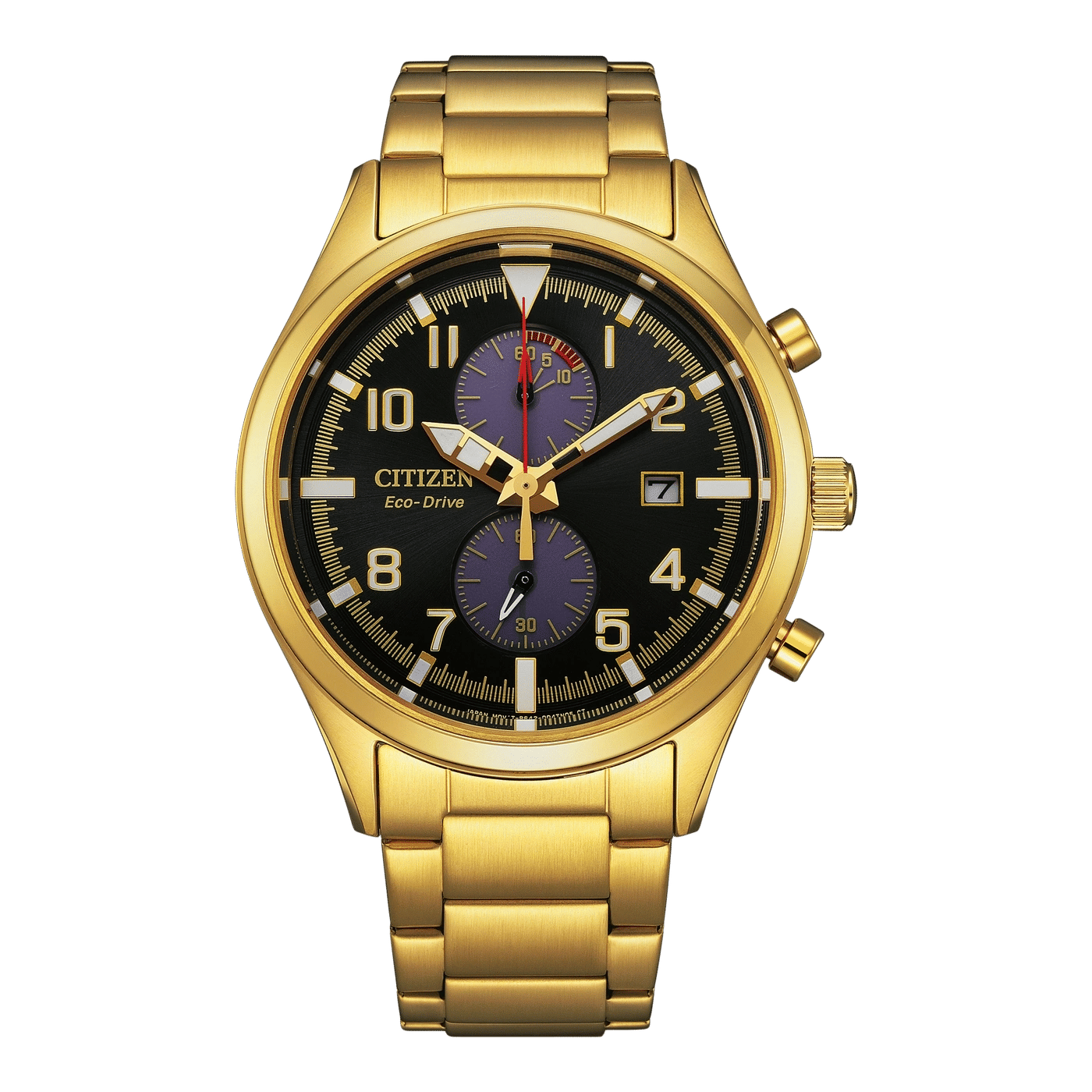 Citizen CA7022-87E Eco-Drive Herrenuhr Gold • Chronograph • 10 bar wasserdicht