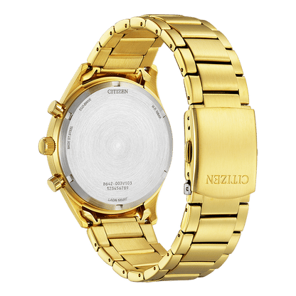Citizen CA7022-87E Eco-Drive Herrenuhr Gold • Chronograph • 10 bar wasserdicht, Bild 2
