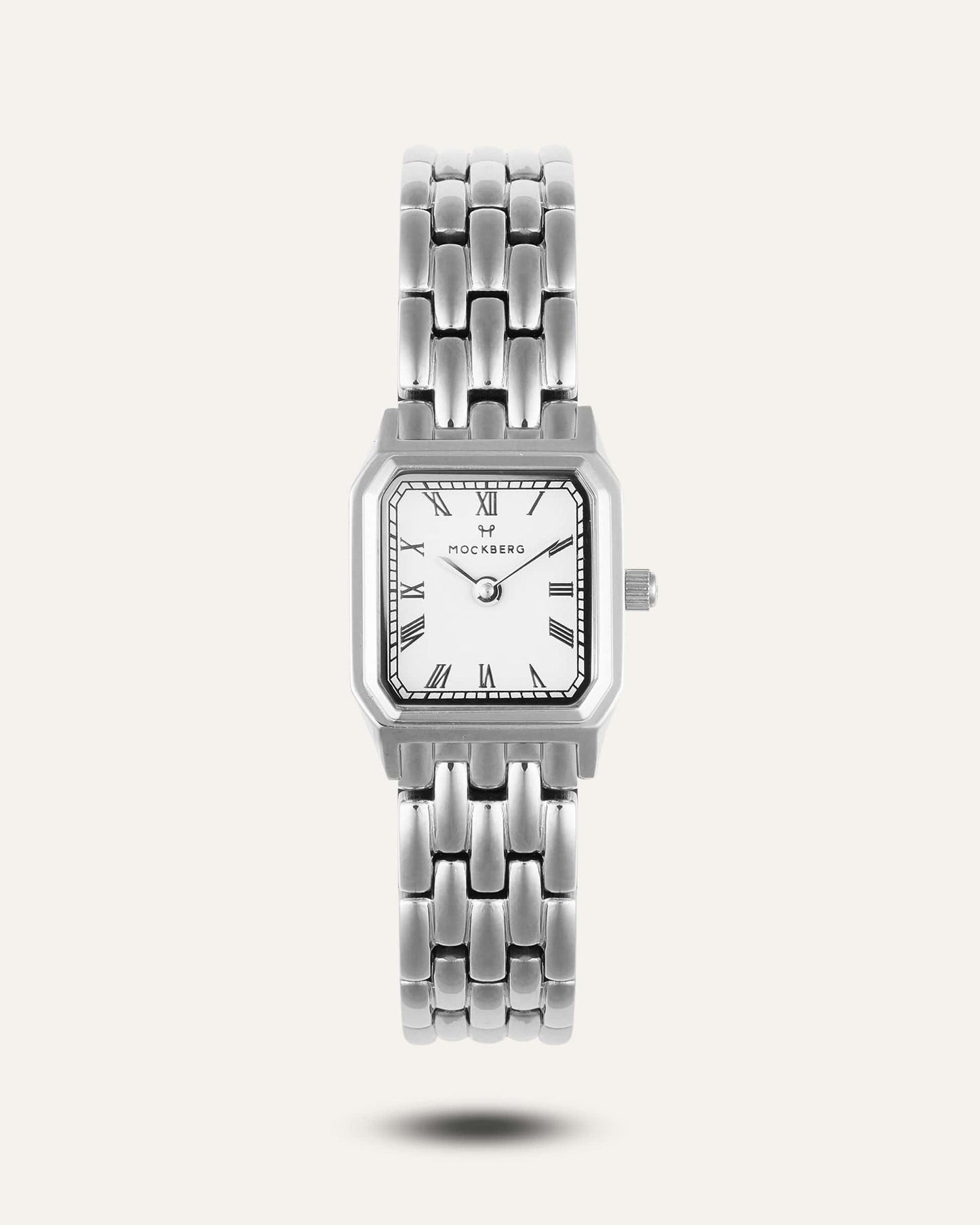 Mockberg Classic Silver MO335 Damen Armbanduhr • Mineralglas • Römische Ziffern