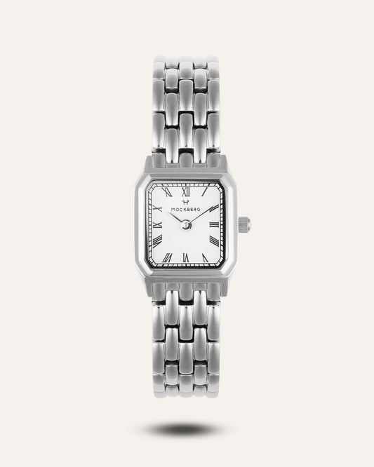 Mockberg Classic Silver MO335 Damen Armbanduhr • Mineralglas • Römische Ziffern