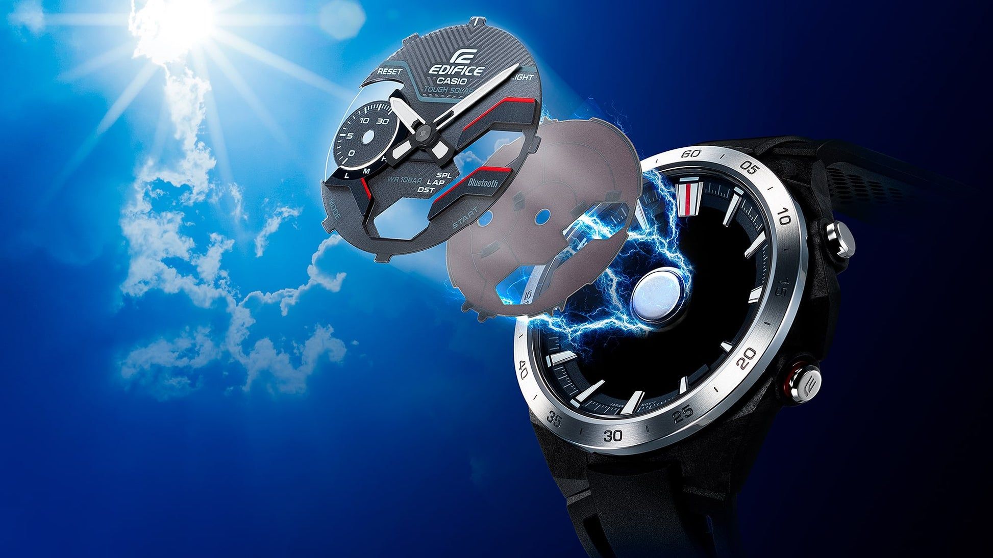 Casio ECB-2200CB-2AEF Edifice Herrenuhr Blau • Tough Solar • Bluetooth Smartphone-Link, Bild 7