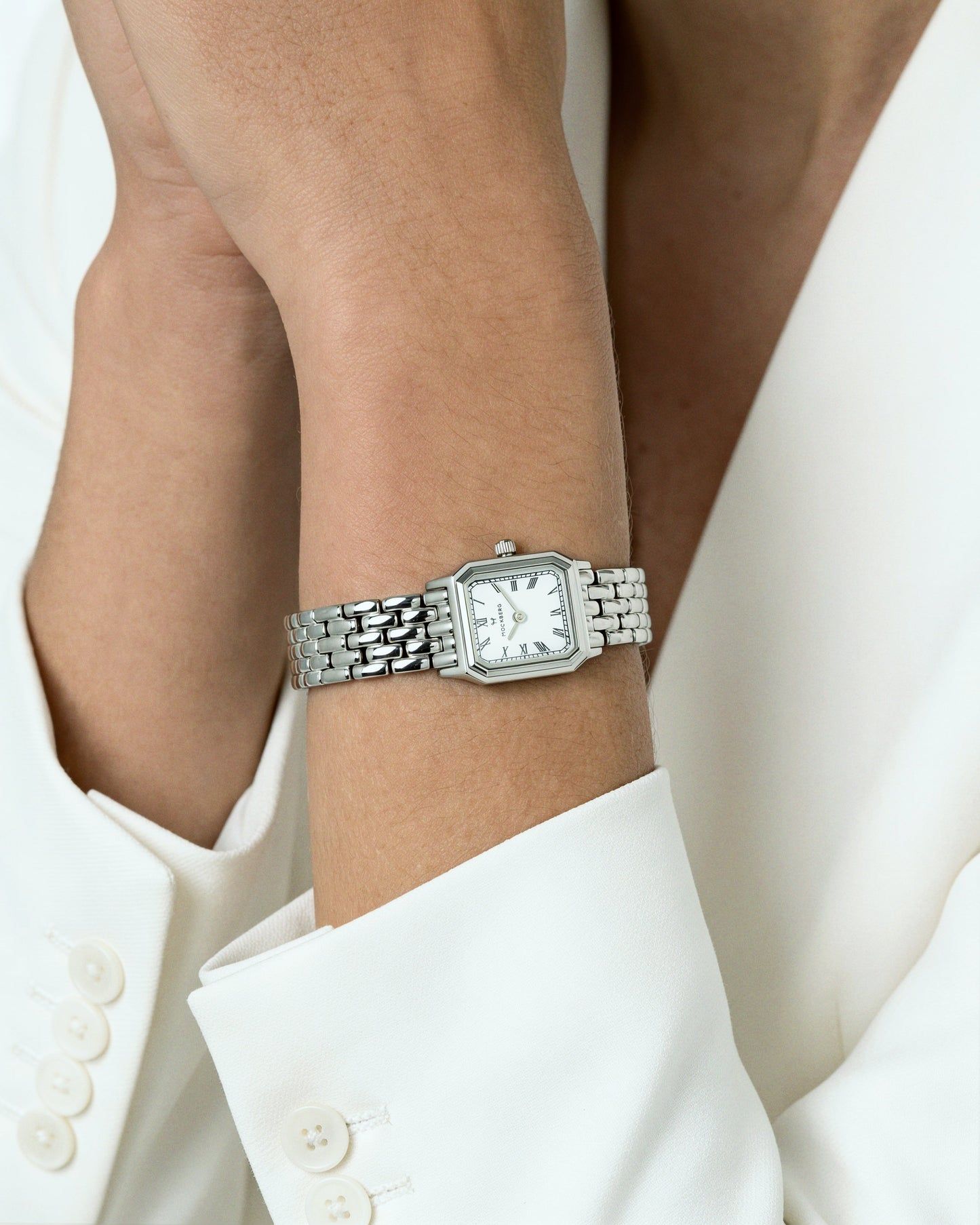 Mockberg Classic Silver MO335 Damen Armbanduhr • Mineralglas • Römische Ziffern, Bild 11