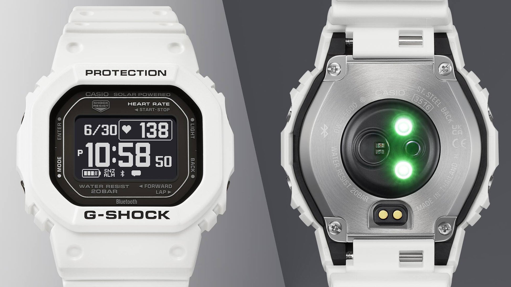 Casio G-Shock DW-H5600-7ER Herrenuhr • Herzfrequenzmesser • Solarantrieb, Bild 6