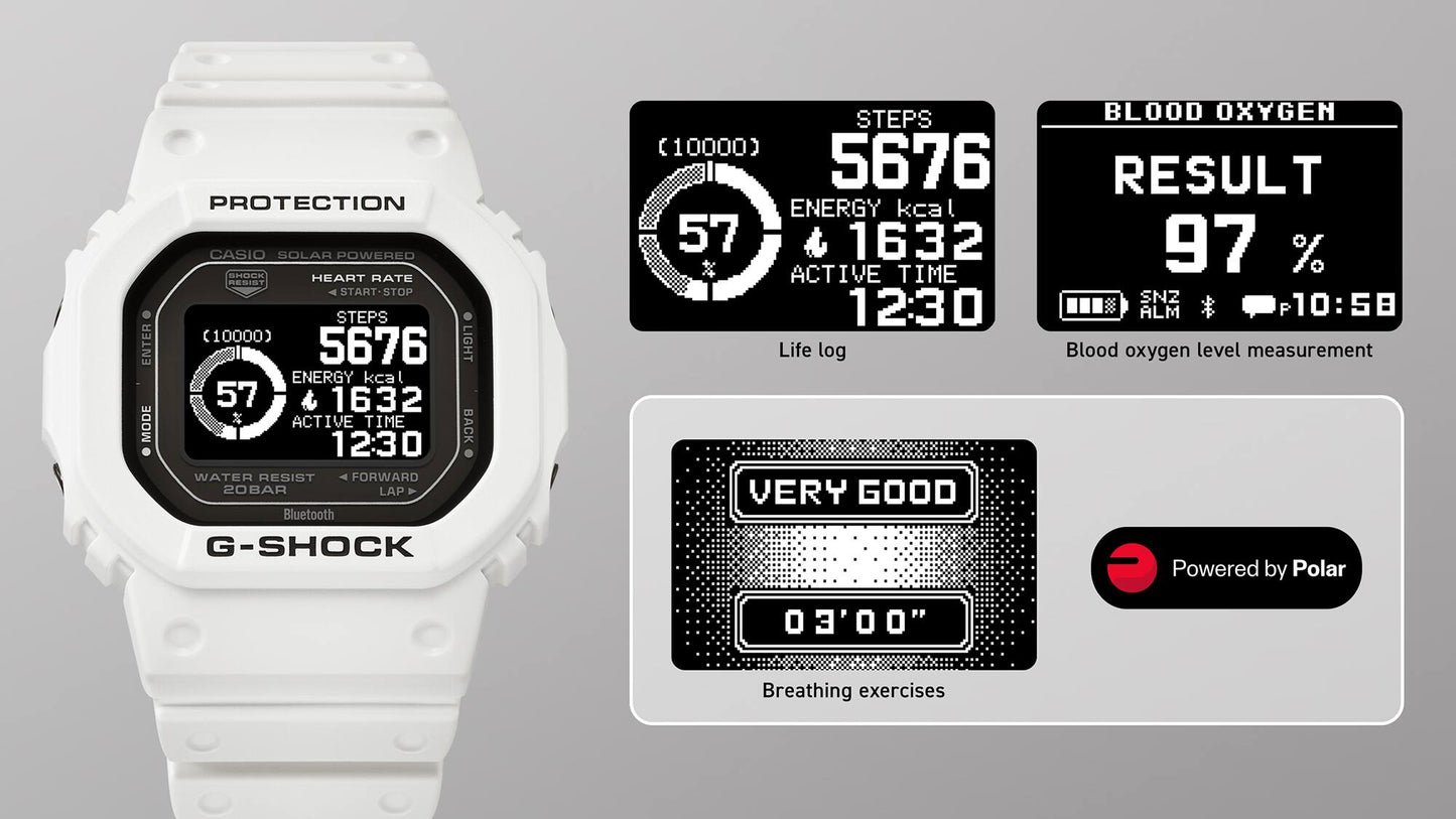 Casio G-Shock DW-H5600-7ER Herrenuhr • Herzfrequenzmesser • Solarantrieb, Bild 9