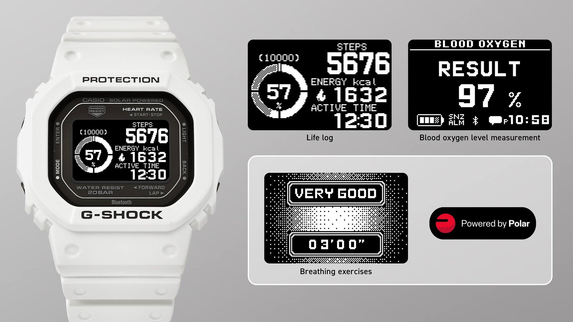 Casio G-Shock DW-H5600-7ER Herrenuhr • Herzfrequenzmesser • Solarantrieb, Bild 9