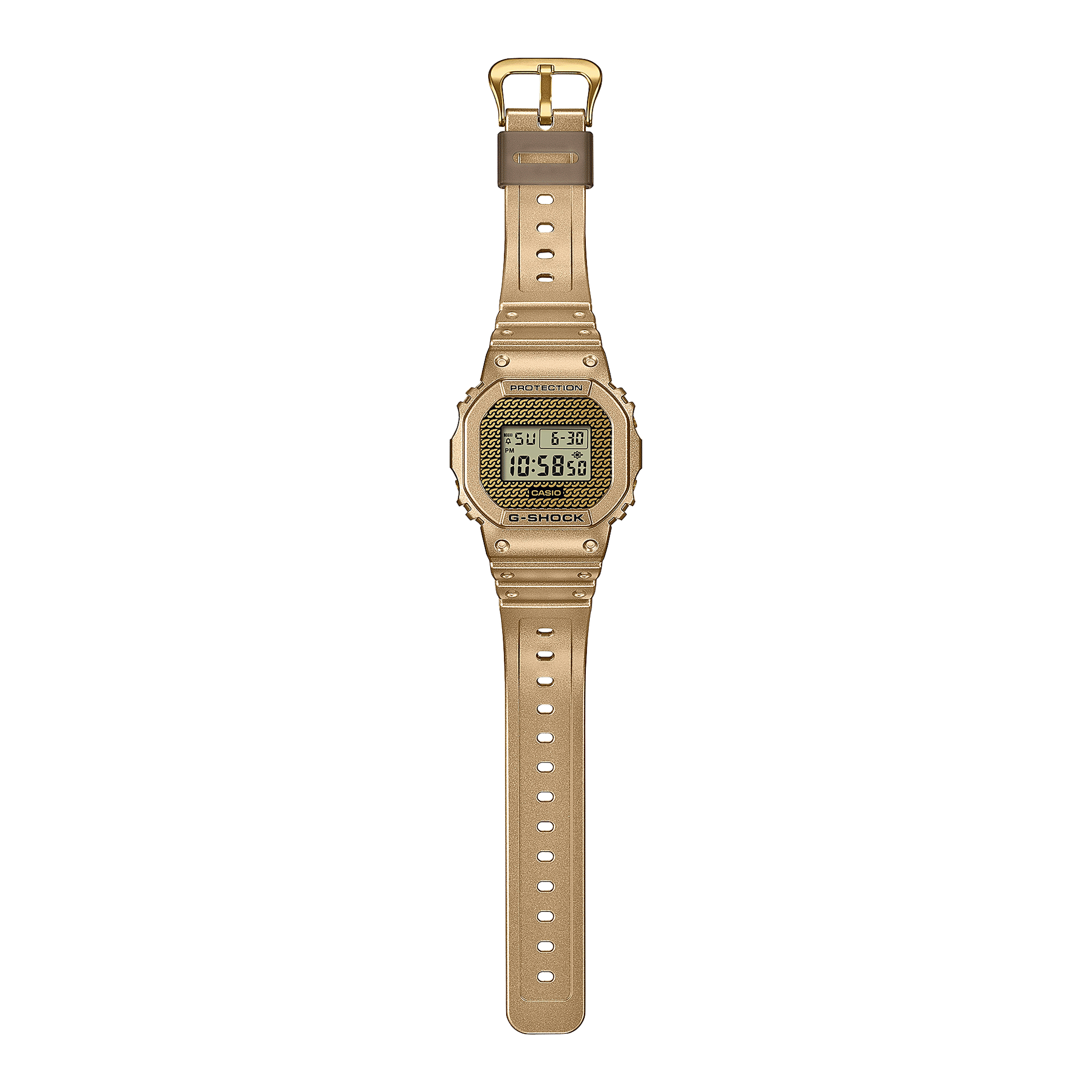 Casio G-Shock DWE-5600HG-1ER Herrenuhr Gold Chain Box Set • Wechselbare Lünetten und Bänder • Hip-Hop-Design, Bild 3