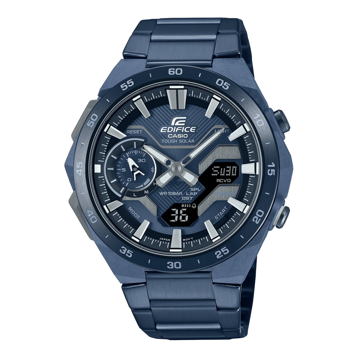 Casio ECB-2200CB-2AEF Edifice Herrenuhr Blau • Tough Solar • Bluetooth Smartphone-Link, Bild 2