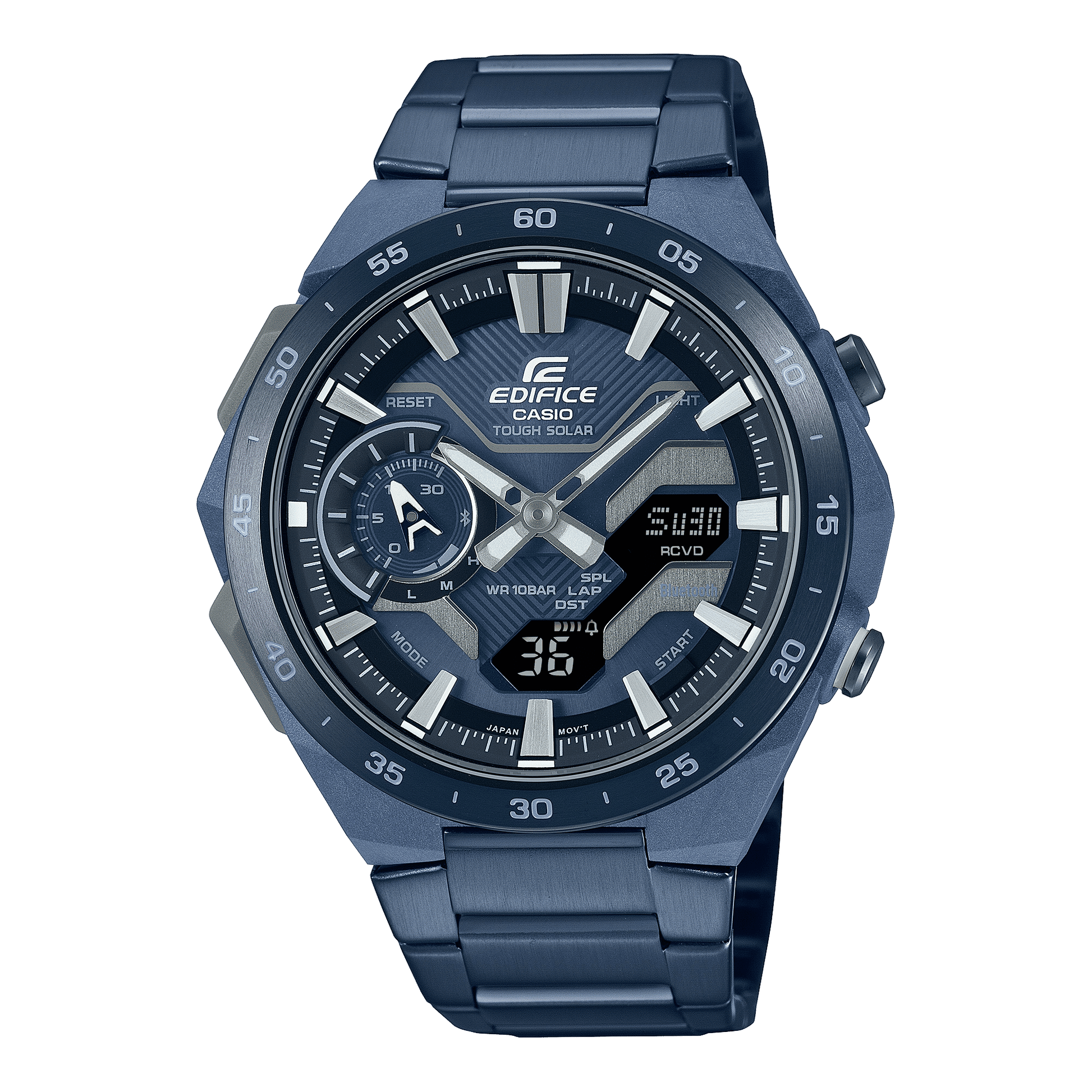 Casio ECB-2200CB-2AEF Edifice Herrenuhr Blau • Tough Solar • Bluetooth Smartphone-Link, Bild 2