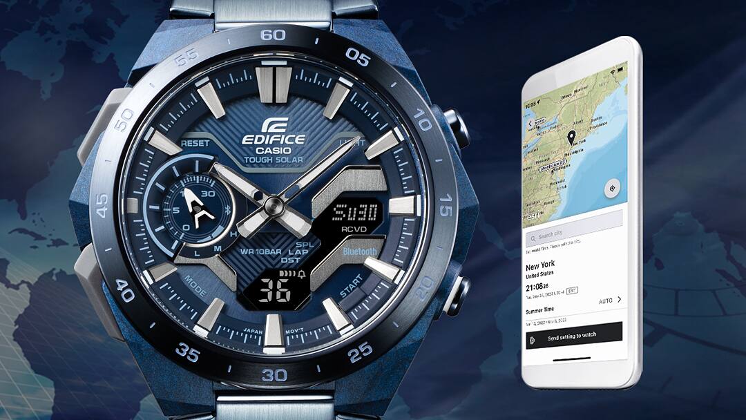Casio ECB-2200CB-2AEF Edifice Herrenuhr Blau • Tough Solar • Bluetooth Smartphone-Link, Bild 8