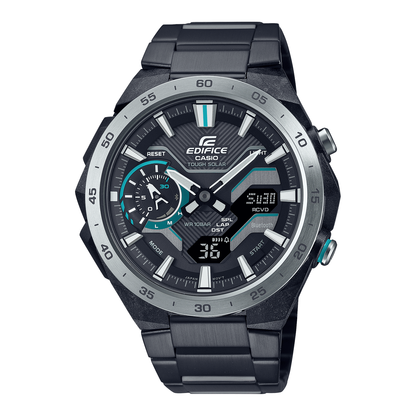 Casio Edifice ECB-2200DD-1AEF Herrenuhr Schwarz • Tough Solar • Bluetooth Smartphone-Link, Bild 2