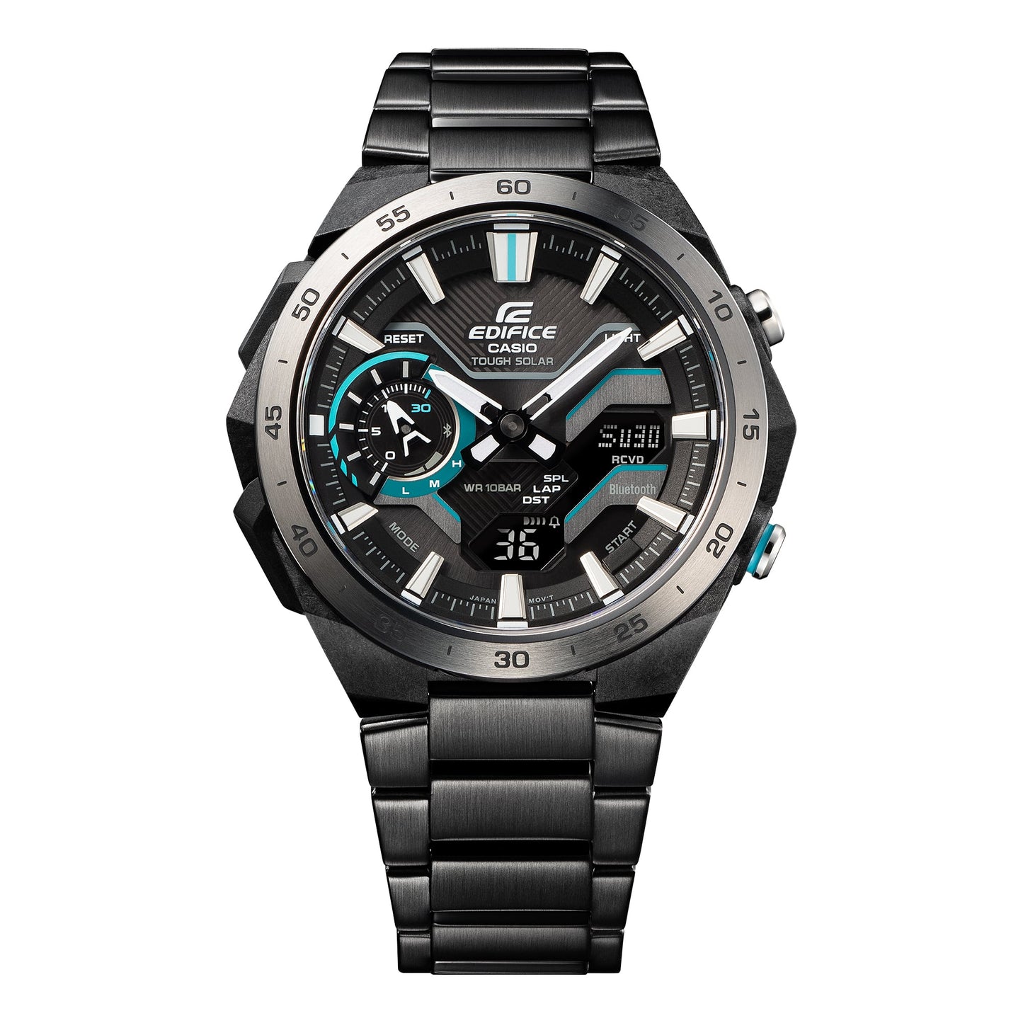 Casio Edifice ECB-2200DD-1AEF Herrenuhr Schwarz • Tough Solar • Bluetooth Smartphone-Link, Bild 3
